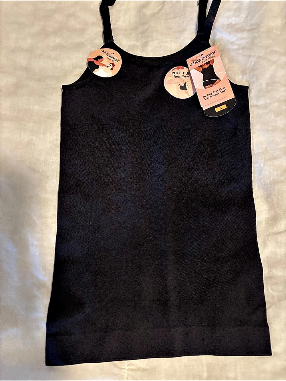 Shapermint All Day Every Day Scoop Neck Cami Black Small
